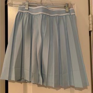 Peter Millar Sky Blue Pleated Mini Skirt
